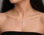 Elegant Floral Crystal Pendant Necklace